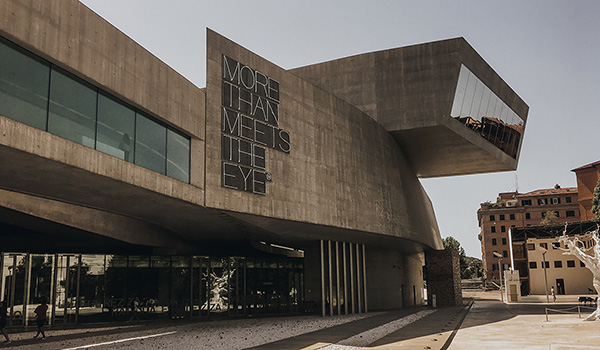 Facade of the MAXII museum in Rome